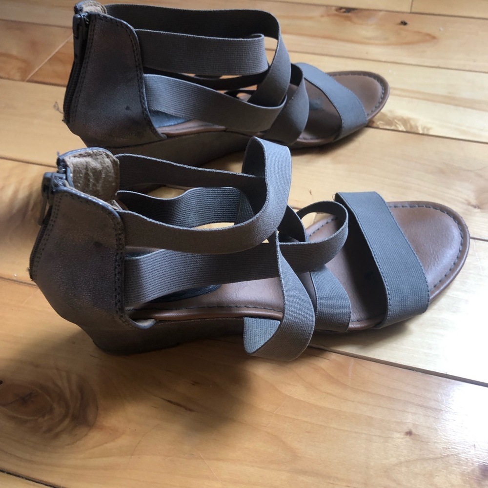 Silver Strappy Women's Sandals